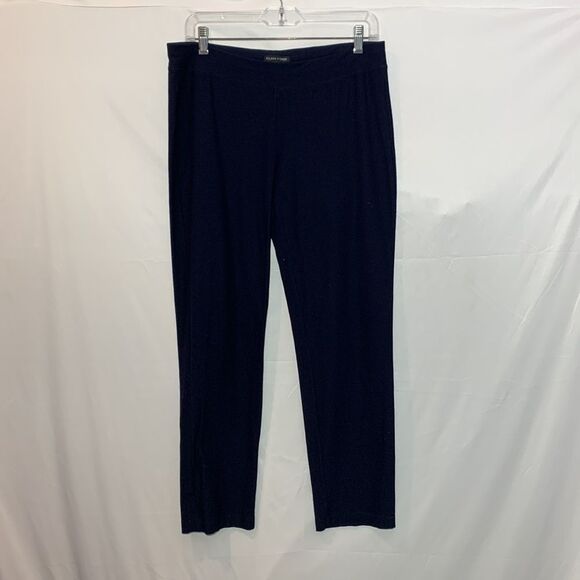 EILEEN Fisher Navy Straight Leg Pants Elastic Waist women’s sz s/p - Picture 9 of 9